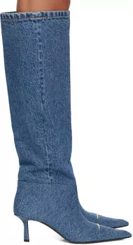 Alexander Wang Джинсовые ботинки цвета индиго Viola