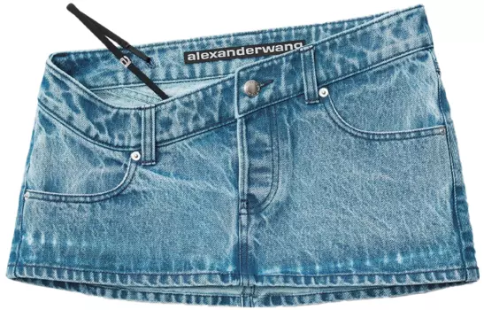 Alexander Wang Джинсовые короткая юбка женская синего цвета