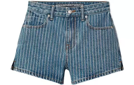 Alexander Wang Джинсовые шорты женские темно-синие