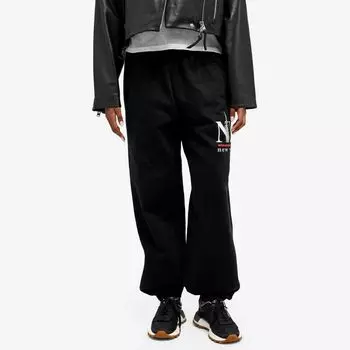 Alexander Wang Джинсовые спортивные штаны с объемным принтом, черный