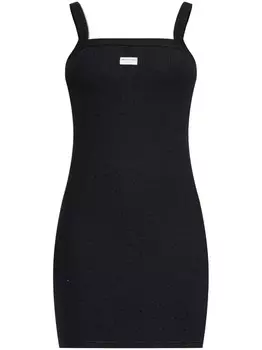 Alexander Wang фактурное платье мини, черный