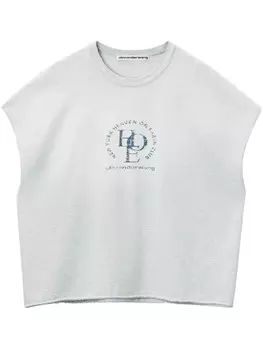 Alexander Wang футболка Muscle, серый