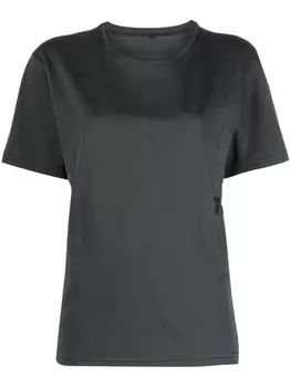Alexander Wang футболка Puff с тисненым логотипом, серый