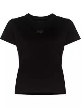 Alexander Wang футболка с логотипом, черный