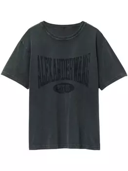 Alexander Wang футболка с логотипом, черный