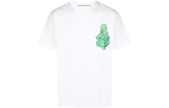 Alexander Wang Футболка унисекс ярко-белые