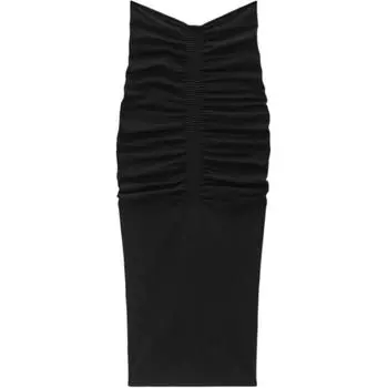 Alexander Wang Юбка макси с рюшами, черная