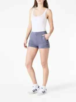 Alexander Wang короткие шорты с логотипом, синий