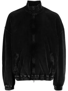 Alexander Wang куртка с тисненым логотипом, черный