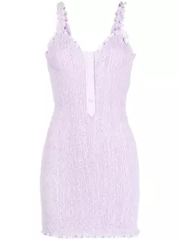 Alexander Wang платье мини с оборками, фиолетовый