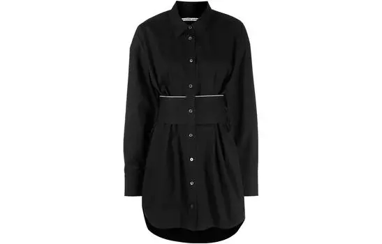 Alexander Wang Платье с длинными рукавами, женское, черное