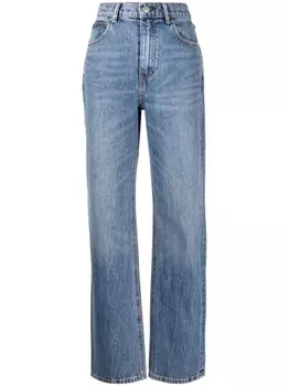 Alexander Wang прямые джинсы средней посадки, синий