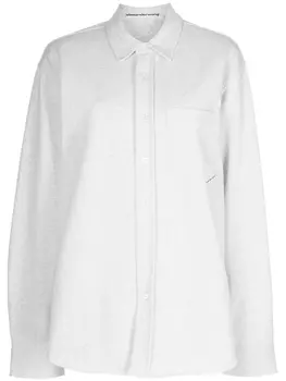 Alexander Wang рубашка с длинными рукавами, серый