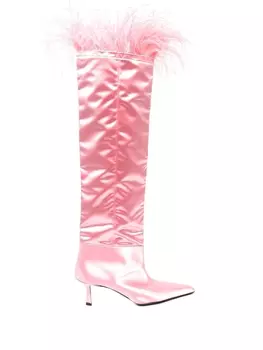 Alexander Wang сапоги Viola 65 с перьями, розовый