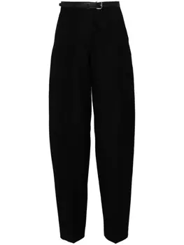 Alexander Wang шерстяные брюки с поясом, черный