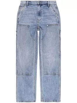Alexander Wang широкие джинсы с завышенной талией, синий