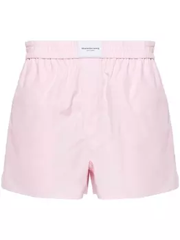 Alexander Wang шорты с логотипом, розовый