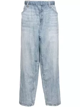 Alexander Wang спортивные брюки с эффектом тромплей, синий