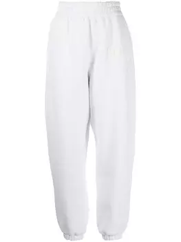 Alexander Wang спортивные брюки с логотипом, белый