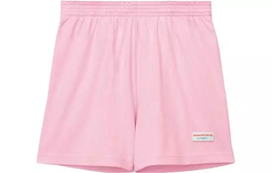Alexander Wang SS24 Повседневные шорты унисекс розового цвета