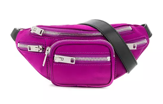 Alexander Wang Сумка-слинг из искусственной кожи, мини, женская, фиолетовая