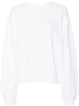 Alexander Wang толстовка с тисненым логотипом, белый