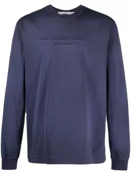 Alexander Wang толстовка с вышитым логотипом, синий