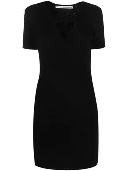 Alexander Wang трикотажное платье мини, черный