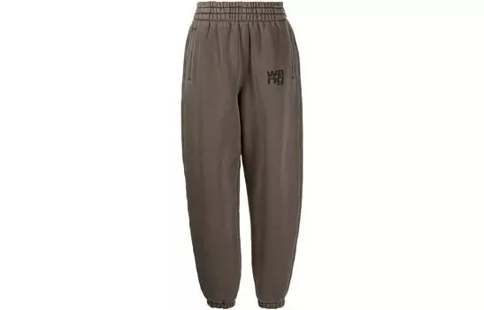 Alexander Wang Трикотажные спортивные брюки женские коричневые