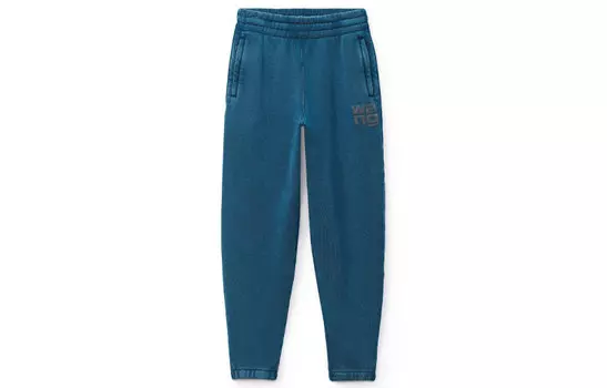 Alexander Wang Трикотажные спортивные брюки женские синие