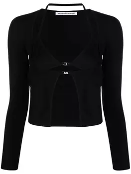 Alexander Wang трикотажный кардиган, черный