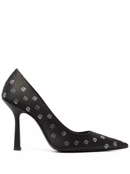 Alexander Wang туфли-лодочки с монограммой, черный