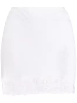 Alexander Wang юбка мини с завышенной талией, белый