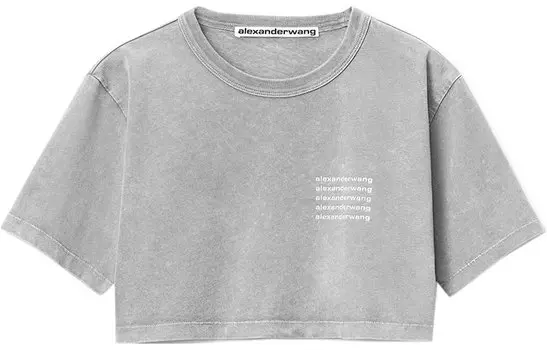 Alexander Wang Укороченный топ женский серый