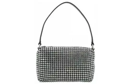 Alexander Wang Женская мини-сумка на одно плечо из коровьей кожи и стекла, зеленого цвета