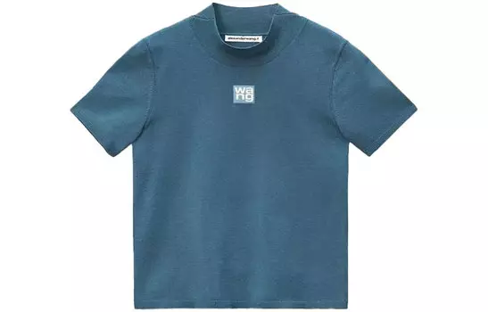 Alexander Wang Женский укороченный топ цвета «ледяной синий»