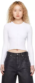 alexanderwang.t Белый облегающий кардиган