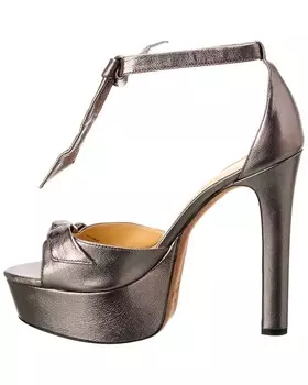 Alexandre Birman Кожаные сандалии на платформе Clarita 125, серый