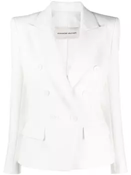 Alexandre Vauthier двубортный блейзер с заостренными лацканами, белый