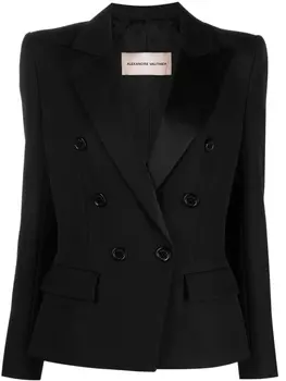 Alexandre Vauthier двубортный шерстяной блейзер, черный