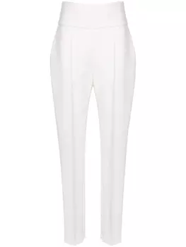 Alexandre Vauthier креповые брюки кроя слим, белый