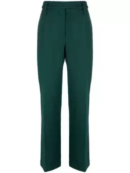 Alexandre Vauthier широкие брюки в ломаную клетку, зеленый