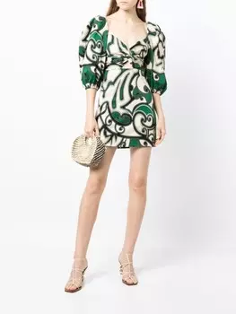 Alexis платье мини с цветочным принтом, мультиколор