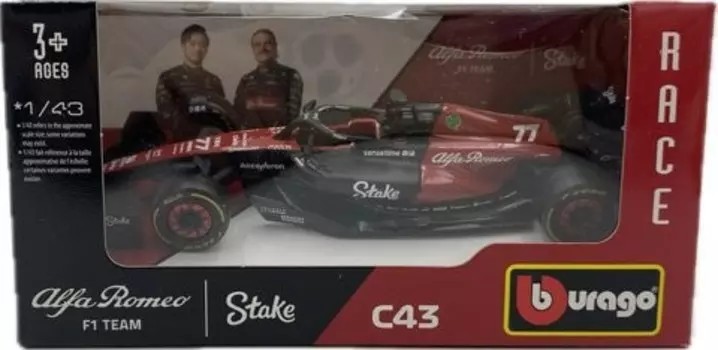 ALFA ROMEO C43 F1 2023 #77 В. Боттас Бураго 1:43 Bburago