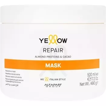 Alfaparf Group Желтая восстанавливающая маска с миндалем и какао 500мл, Alfaparf Milano