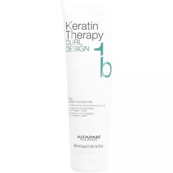 Alfaparf Keratin Therapy Curl Design 1B Move Кремовый протектор 300 мл, Alfaparf Milano