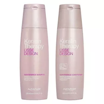 Alfaparf Keratin Therapy Maintenance набор, сохраняющий эффект разглаживания волос: шампунь, 250 мл + кондиционер, 250 мл