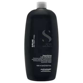 ALFAPARF MILANO Semi Di Lino Detoxifying Low Shampoo Очищающий шампунь от наростов и других загрязнений Нежный шампунь с жесткой водой для очищения жирных волос и удаления наложений с кожи головы 33,8 жидких унций