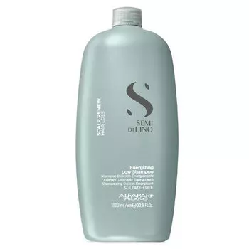 Alfaparf Semi Di Lino Scalp Renew малопенящийся тонизирующий шампунь для ослабленных и выпадающих волос, 1000 мл