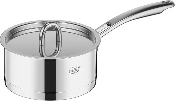 Alfi AFNA-016S STRAHL Кастрюля с одной ручкой, 6,3 дюйма (16 см), нержавеющая сталь, Stainless Steel